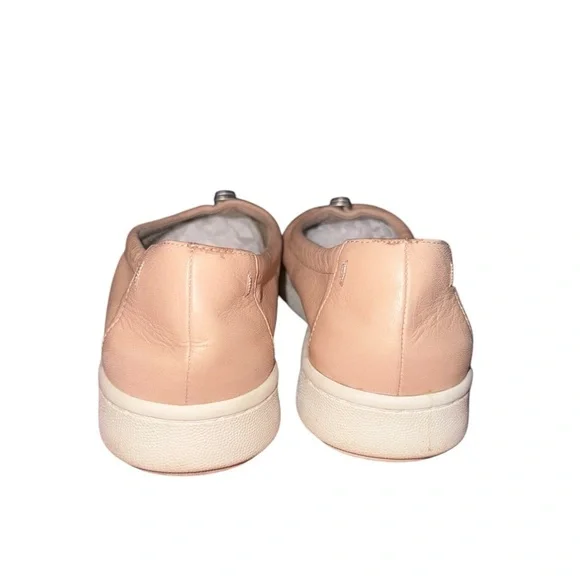 EILEEN FISHER Sydney Slip On Washed Leather Comfort Sneakers Blush Pink Size 8 - Picture 7 of 15